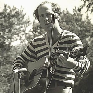 Playing guitar in Central Park